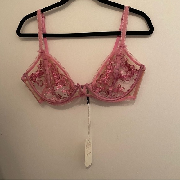 NWT 🆕 For love & Lemons Grace Underwire Bra • Pink • XL - Picture 4 of 8